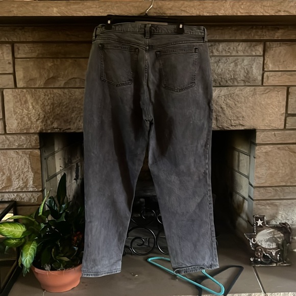 Abercrombie gray denim The 90’s Straight Mid Rise 12s curve love - Picture 3 of 3